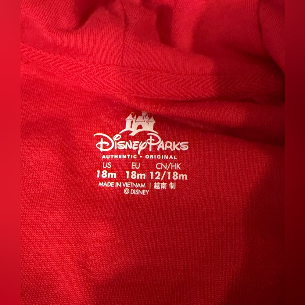 Disney Parks Minnie Mouse Zip Up Bows Make Me Happy 18 Months - Picture 3 of 5
